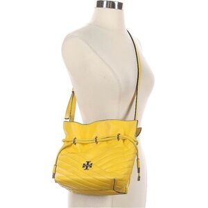 Tory Burch Yellow Quilted Shoulder Bag